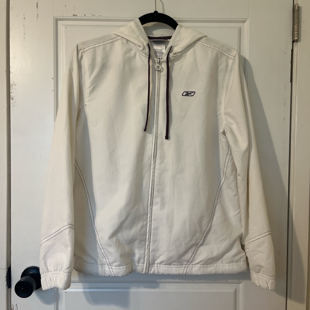 Reebok White Hooded Jacket
